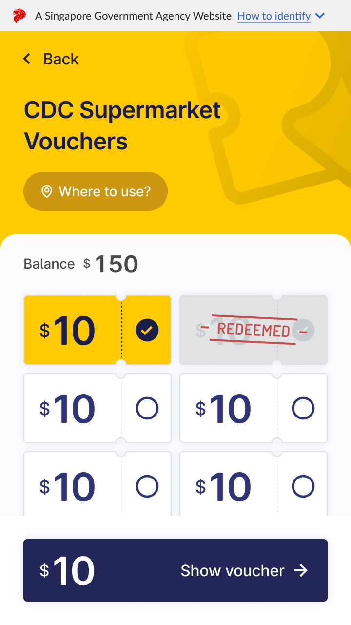 Sample Redeemed Voucher